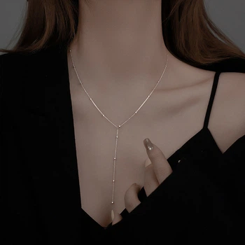 Довгий ланцюжок Honey Fashion Accessories сріблястий (12-198)