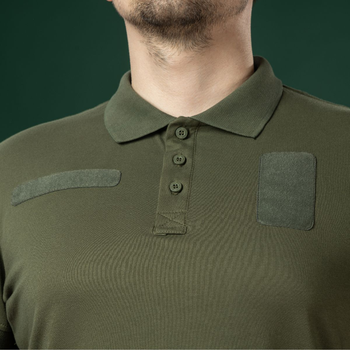 Футболка-поло тактическая Ukrarmor Polo Reflex. Cotton. Цвет Хаки S