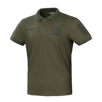 Футболка поло тактична Polo Ukrarmor Reflex. Матеріал Cotton. Хакі XXL