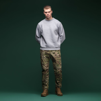 Свитшот Base Soft Ukrarmor Sweatshirt. Свободный стиль. Цвет Серый/Gray M