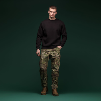 Світшот Base Soft Ukrarmor Sweatshirt. Вільний стиль. Колір Чорний/Black M