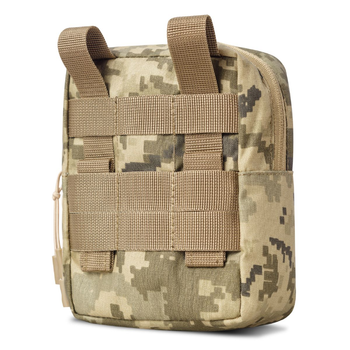 Подсумок утилитарный L. Ukrarmor Крепление Molle. Cordura 500D. Пиксель (мм-14).