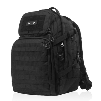 Тактический рюкзак RANGER Ukrarmor на 40 л. Черный. CORDURA 1000 30 x 52 x 30 см