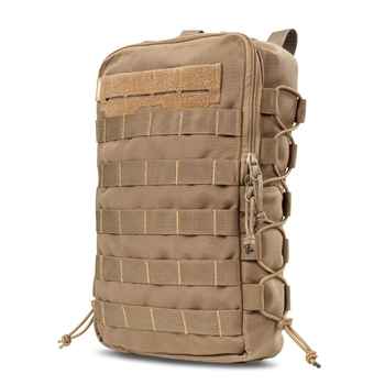 Тактический рюкзак на Ukrarmor 10 л. Крепление Molle. Cordura 1000D. Койот 30 x 20 x 8 см