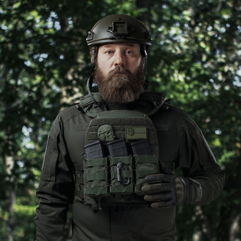 Плитоноска Modular Vest Ukrarmor Platform (MVP) Lite. Cordura 1000. Колір Олива Універсальний M-XXL (регулюється ззаду та на плечах)