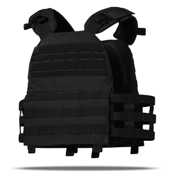 Плитоноска Modular Vest Ukrarmor Platform (MVP) Lite. Cordura 1000. Колір Чорний Універсальний M-XXL (регулюється ззаду та на плечах)