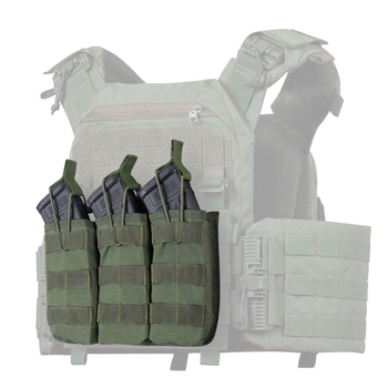 Потрійний підсумок під Ukrarmor магазини АК/АR. Cordura 500D. Molle. Олива