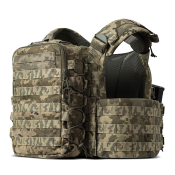 Тактичний рюкзак на Ukrarmor 10 л. Кріплення Molle. Cordura 1000D. Піксель (мм-14) 30 x 20 x 8 см