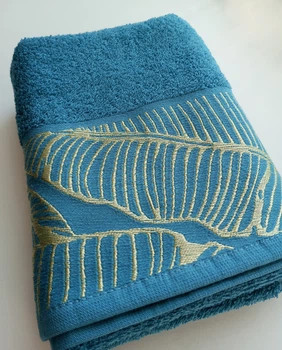 Махровое гладкокрашеное полотенце Full textile Бали 50х90 синий