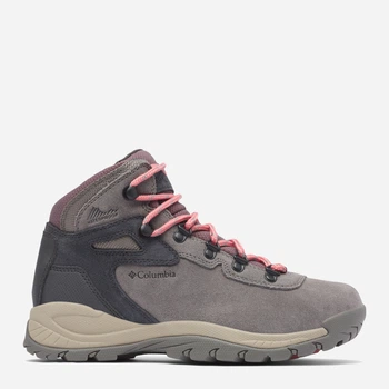 Женские ботинки низкие для треккинга Columbia Newton Ridge Plus Waterproof Amped 1718821009 38.5 (7.5US) Серый/Розовый (195981616651)