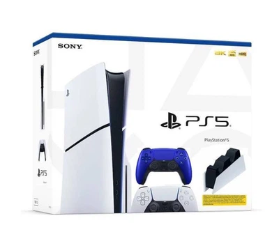 Игровая консоль Sony PlayStation 5 Slim 1Tb + DualSense (Cobalt Blue) + Charging Station
