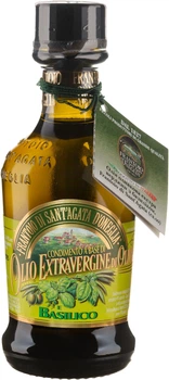 Олія оливкова Frantoio di Sant'agata Extra Virgin з базиліком 100 мл (8014531200626)