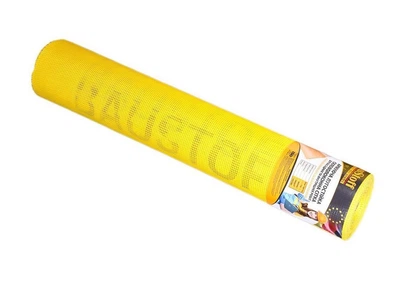 Сітка фасадна 160 г/м² 50 м BAUSTOFF FCG160 жовта для внутрішніх робот штукатурна сітка