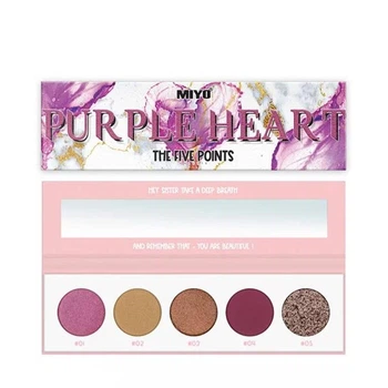 Палетка теней Miyo Five Points Palette - 27 Purple Heart