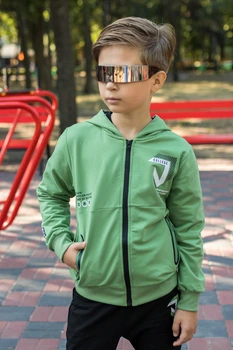 Костюм спортивный F&D для подростка 4-12 лет , Зеленый 104