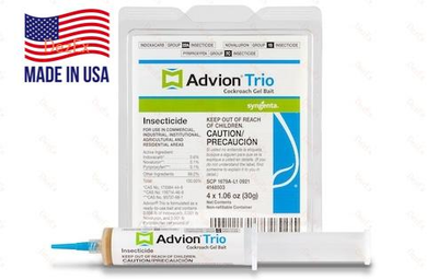 Засіб від тарганів Advion TRIO/Адвіон Тріо (USA). Покращений Сильний Засіб від тарганів із трьома компонентами (Made in USA). Без запаху. Адвіон
