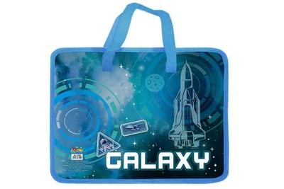 Тека пластикова з текстильними ручками, "Galaxy" 13090