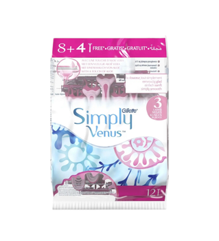 Станки для гоління Gillette Simply Venus з 3 картриджами жін. 12 шт 0732