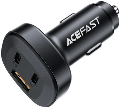 Автомобільний зарядний пристрій Acefast B3 66W 2xUSB-C+1xUSB-A Black (6974316280415)