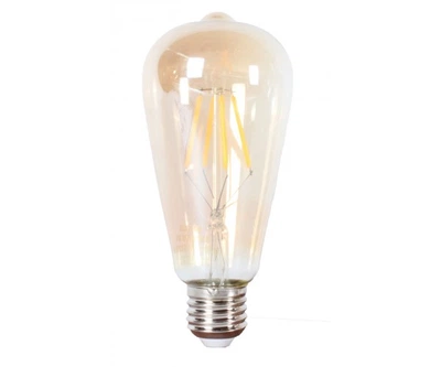 LED лампа Едісона ST64 4w жовте скло скло