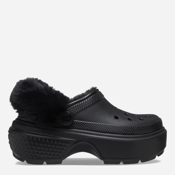 Женские кроксы утепленные Crocs Stomp Lined Clog 208546-001 36-37 (M4/W6) 22 см Черные (1962654260966)
