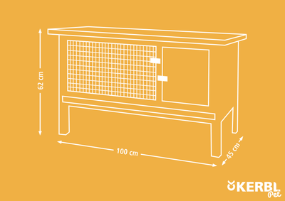 Будиночок для гризунів Kerbl Fred 100 x 45 x 62 см 82816 (4018653828168)