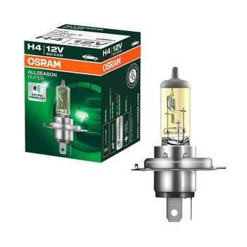 Галогенова лампа OSRAM H4 64193ALS All Season Super 60/55W 12V P43T 10X10X1