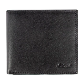 Мужской кожаный кошелек Ashwood 1211 VT Black (Черный)