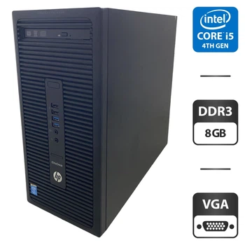 Компьютер HP EliteDesk 700 G1 Tower / Intel Core i5-4590 (4 ядра по 3.0 - 3.7 GHz) / 8 GB DDR3 / 250 GB HDD / Intel HD Graphics 4600 / DVD б/у