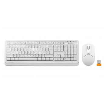 Комплект (клавиатура, мышь) беспроводной A4Tech FG1012 White USB
