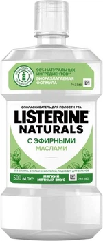 Ополаскиватель для полости рта Listerine Naturals с эфирными маслами 500 мл (3574661657462)