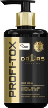 Маска для волос Dalas Cosmetics Profi-Tox с Кератином, Коллагеном и Гиалуроновой кислотой 900 мл (4262396141514)
