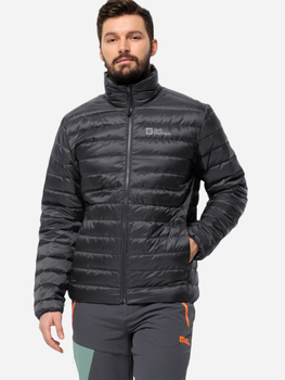 Пуховик двосторонній короткий чоловічий Jack Wolfskin Pilvi Down Jkt M 1207701_6000 XL Чорний (4064993896602)