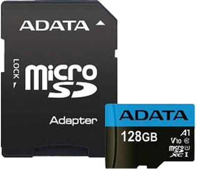 Карта памяти ADATA 128GB microSD class 10 UHS-I A1 Premier (AUSDX128GUICL10A1-RA1)