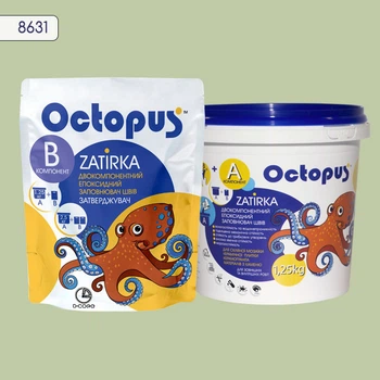 Затирка для плитки Octopus Zatirka салатовая 8631 эпоксидная 1,25 кг