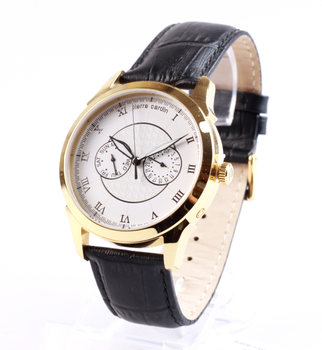 Часы наручные Pierre Cardin PC105871F06 в золотистом/черном цвете.