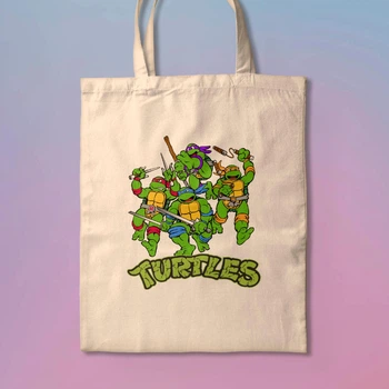 Эко-сумка, шопер с принтом Черепашки ниндзя Mutant Ninja Turtles