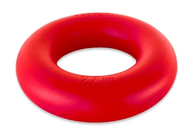Кистьовий еспандер кільце EasyFit Ring 27 кг червоний (силіконовий еспандер-кільце для рук, бублик тренажер для передпліччя та кисті рук) YL-1840-27K