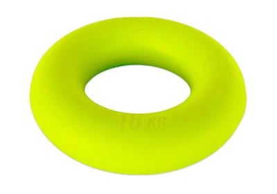 Кистевой эспандер кольцо EasyFit Ring 18 кг зеленый (силиконовый эспандер-кольцо для рук, бублик тренажер для предплечья и кисти рук) YL-1840-18K
