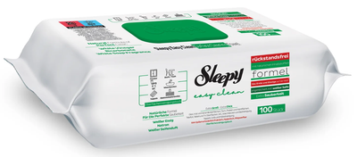 Вологі серветки для прибирання Sleepy Easy Clean з клапаном Біле мило, 100 шт