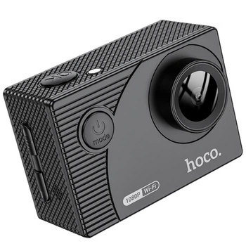 Екшн-камера Hoco DV100 Спортивна з кольоровим екраном 64GB/1080P/30fps/Wi-Fi/900мАг Чорний