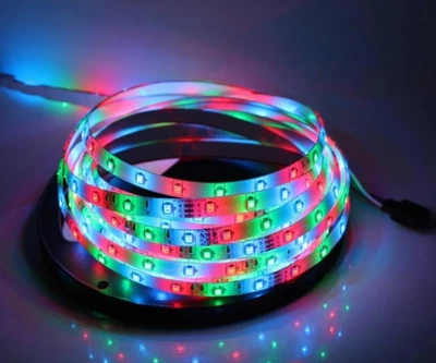 Світлодіодна стрічка RGB 5050 з пультом і блоком живлення 5 метрів