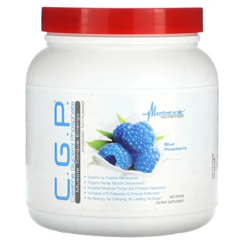 Креатин Metabolic Nutrition, C.G.P., Blue Raspberry, 400 g (11964923)