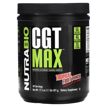 Креатин NutraBio, CGT Max, Tropical Fruit Punch, 1.1 lb (491 g) (11964927)