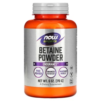 Формула с оксидом азота NOW Foods, Спорт, порошок бетаина, 6 унций (170 г) (11966713)