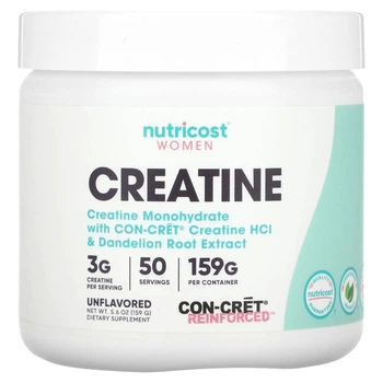 Креатин Nutricost, Women, Creatine, Unflavored, 5.6 oz (159 g) (11964932)