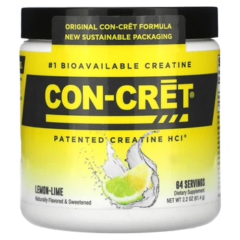 Креатин Con-Cret, Patented Creatine HCl, Lemon-Lime, 2.2 oz (61.4 g) (11972669)