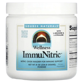 Формула с оксидом азота Source Naturals, Wellness, ImmuNitric Powder, 8 унций (226,8 г) (11966787)