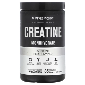 Креатин Jacked Factory, Essential Series, Creatine Monohydrate, Unflavored, 14.99 oz (425 g) (11964925)
