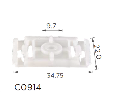Крепление молдингов/дверей Audi, VW (4A0853825A, 12342)